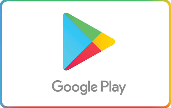 Google Play Logo Card